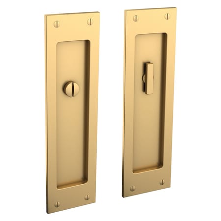 Baldwin Privacy Sliding Door Locks Lifetime Satin Brass PD005.044.PRIV